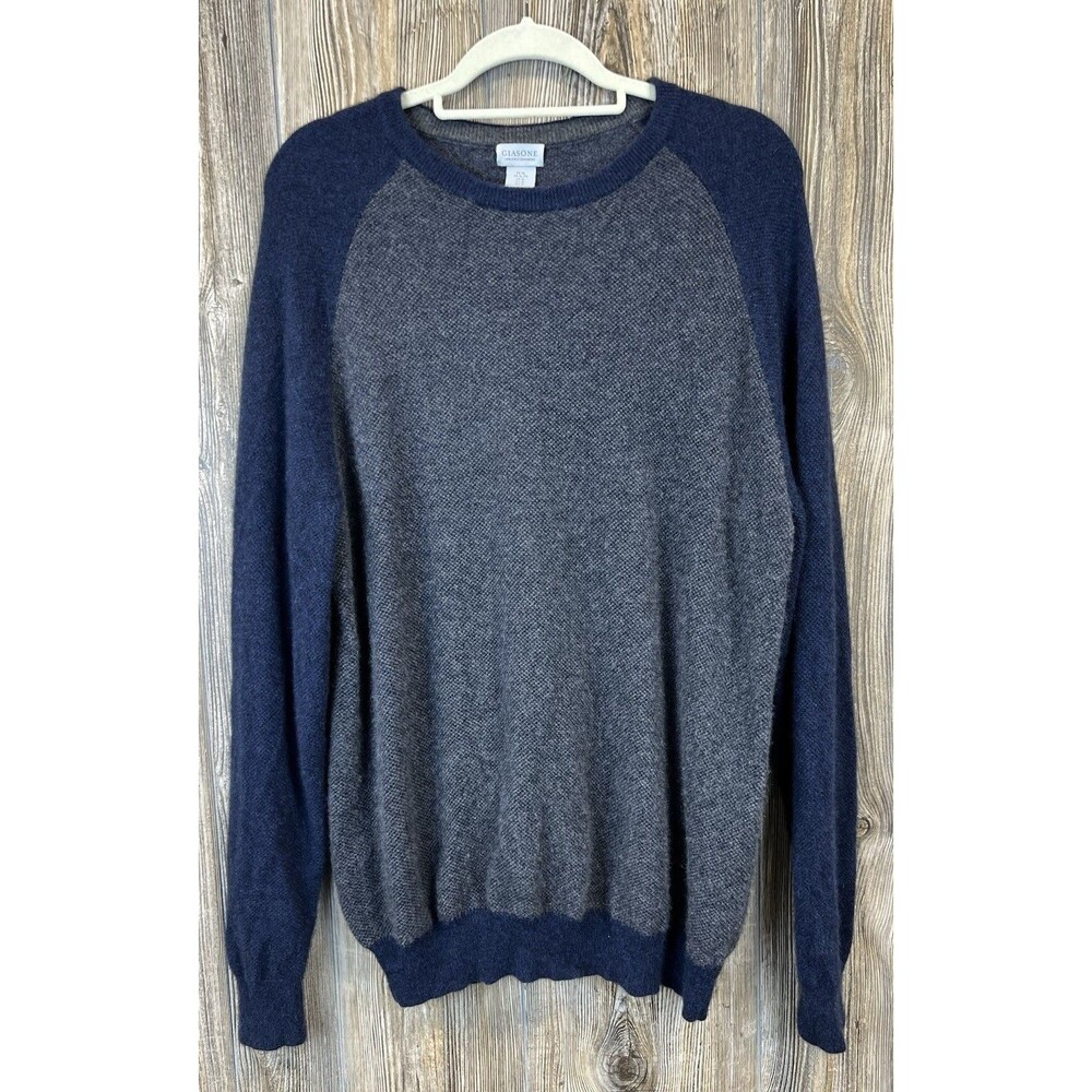 Giasone Cashmere Sweater Men’s XL Soft Quiet Luxury Office Casual Minimalist